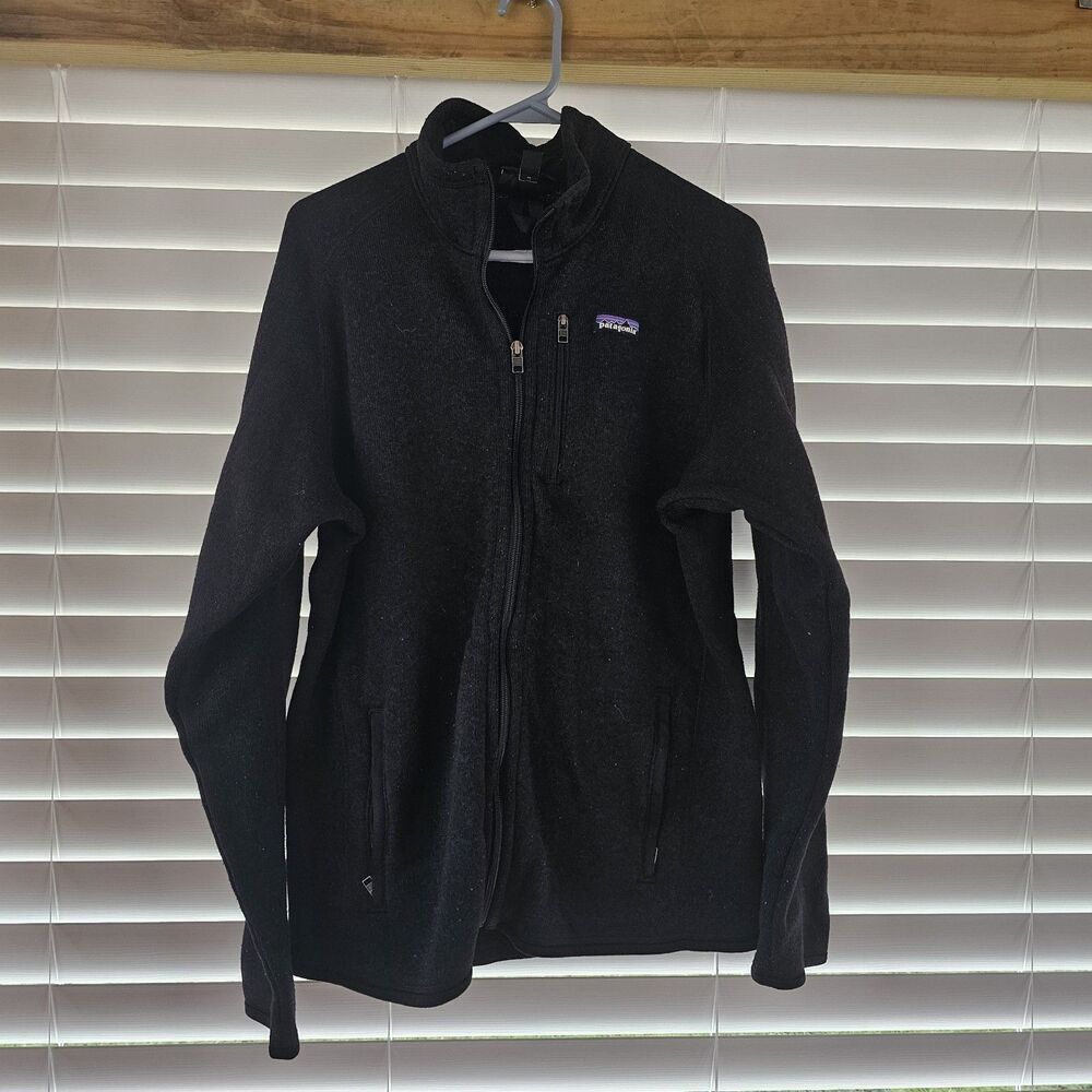 Patagonia Men's Size Large Black Full Zip Better Sweater Jacket